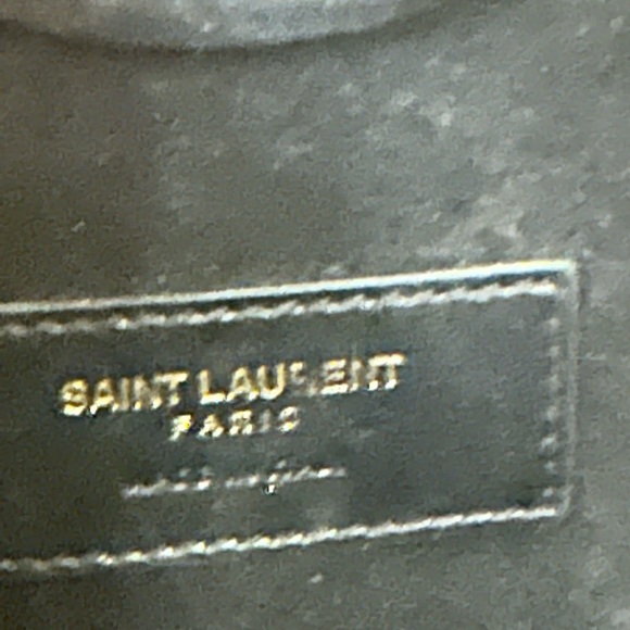 Saint Laurent YSL Heart Bag in Black with Gold Chain - Small Size - Picture 10 of 11